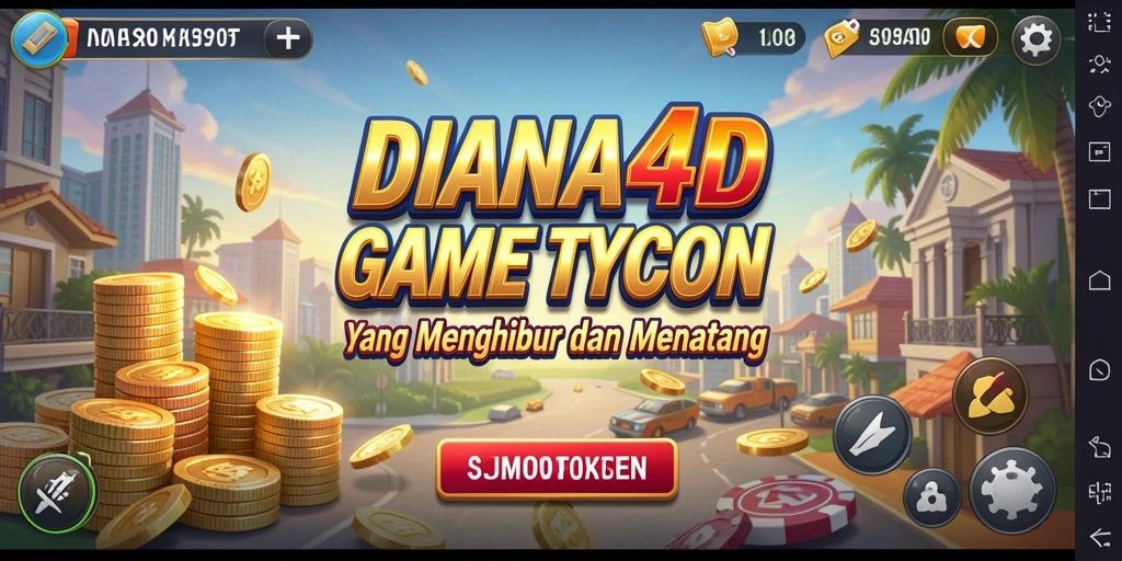 Screenshot gameplay DIANA4D yang menampilkan pengalaman Tycoon terbaik.