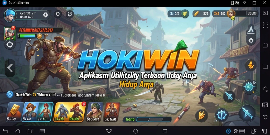 Tampilan antarmuka utama HOKIWIN yang bersih dan praktis.