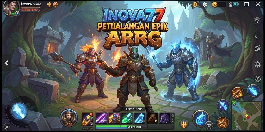 Screenshot gameplay INOVA77 yang menunjukkan aksi petualangan seru.