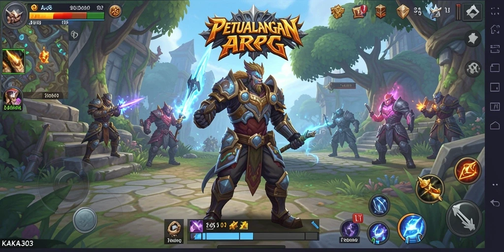 Screenshot gameplay KAKA303 yang menampilkan aksi pertarungan yang mendesak.