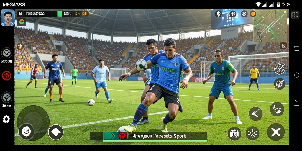 Tampilan gameplay seru dari MEGA338, penuh aksi olahraga.