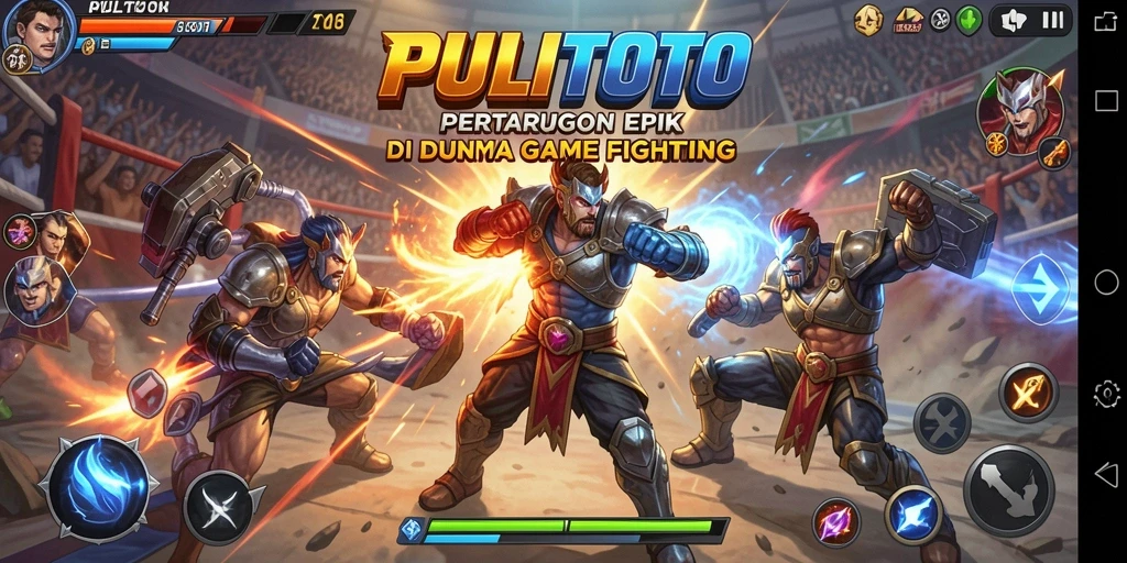 Tampilan aksi menegangkan dalam gameplay PULITOTO yang seru.